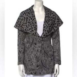Alberto Makali sweater jacket black and silver